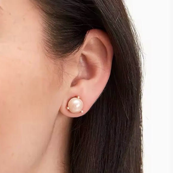 NWT! Authentic ♠️ kate spade earrings. Golden rose & blush pearl + Gift wrap! - Picture 13 of 16